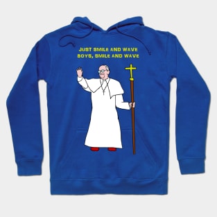 Pope smile and wave Hoodie